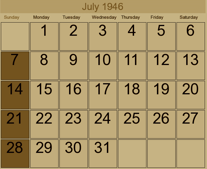 What in the world? July 1946